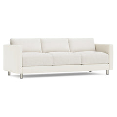 Dakota Ivory -Fabric Sofa Without Pillows - Ornate Home
