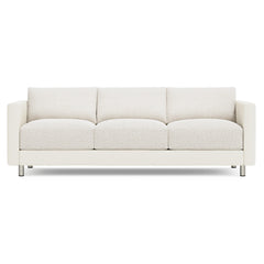 Dakota Ivory -Fabric Sofa Without Pillows - Ornate Home