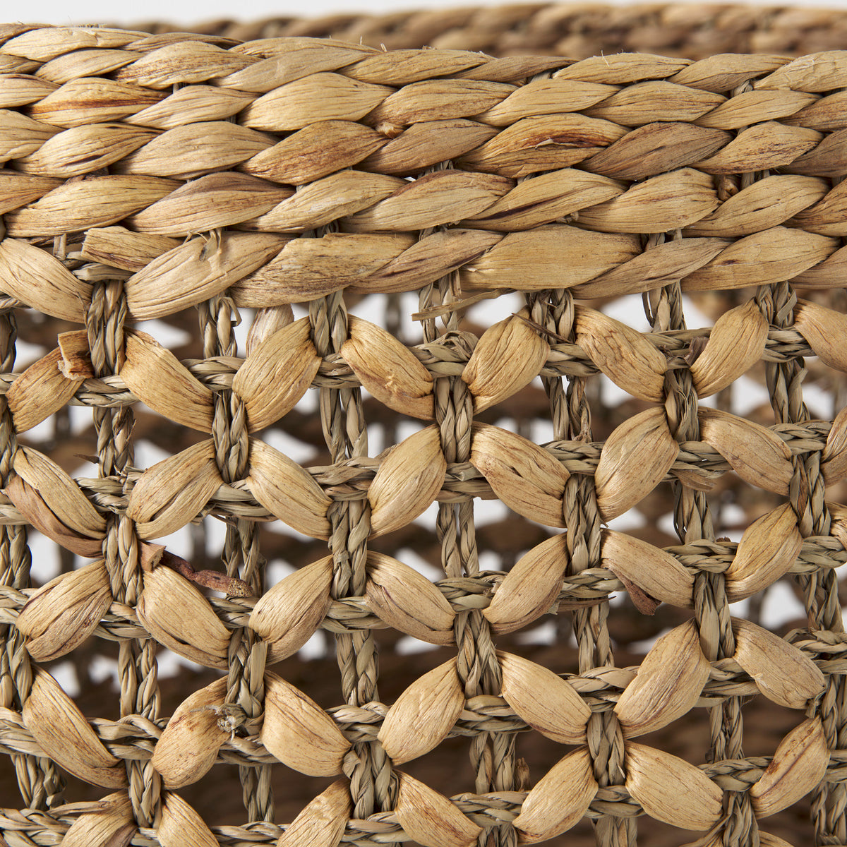 Dakota Medium Brown Seagrass Round Basket (Set of 3) - Ornate Home