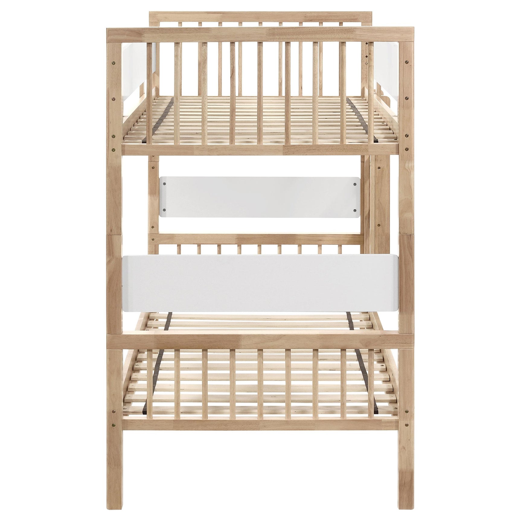 Dakota Natural Wood Twin Over Twin Bunk Bed - Ornate Home