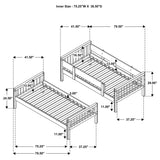 Dakota Natural Wood Twin Over Twin Bunk Bed - Ornate Home