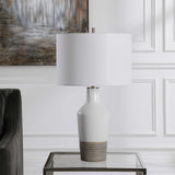 Dakota White Crackle Table Lamp - Ornate Home