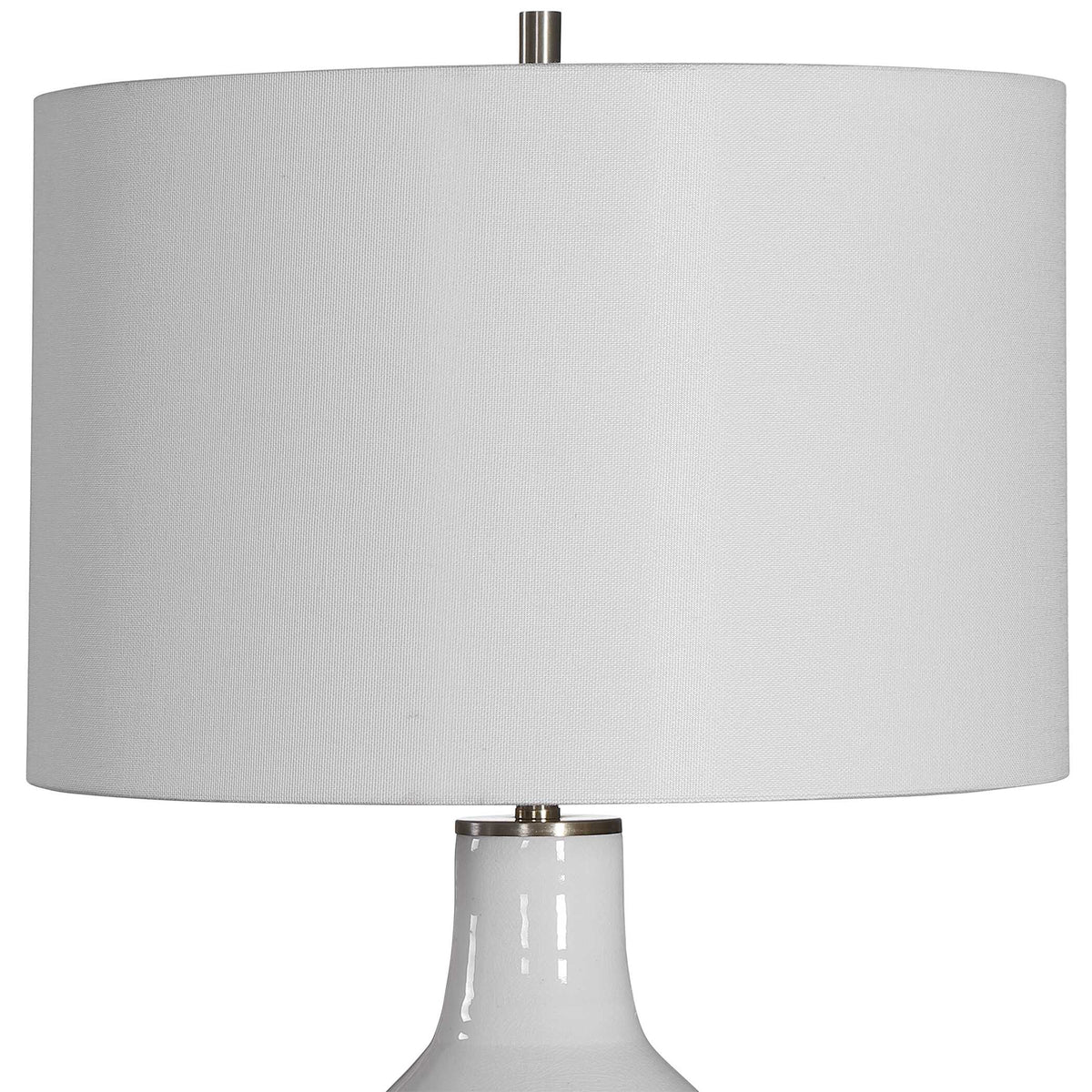 Dakota White Crackle Table Lamp - Ornate Home