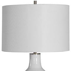 Dakota White Crackle Table Lamp - Ornate Home