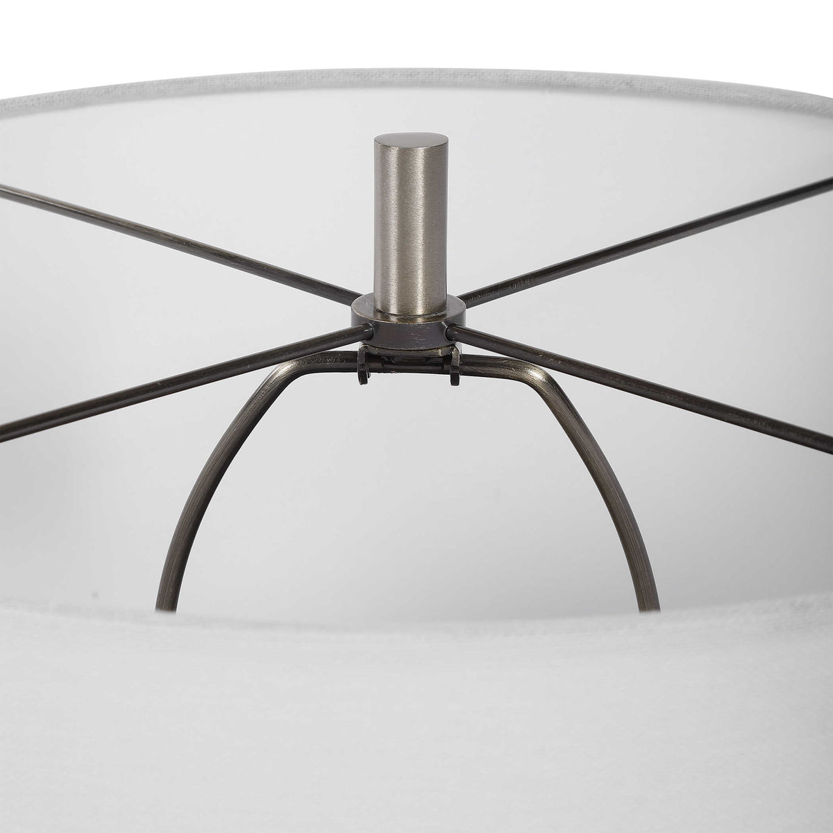 Dakota White Crackle Table Lamp - Ornate Home