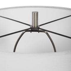 Dakota White Crackle Table Lamp - Ornate Home
