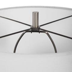 Dakota White Crackle Table Lamp - Ornate Home