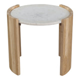 Dala White Side Table - Ornate Home