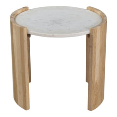 Dala White Side Table - Ornate Home
