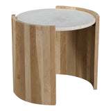 Dala White Side Table - Ornate Home