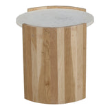 Dala White Side Table - Ornate Home