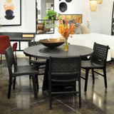 Dale Black/Natural Dining Chair - Ornate Home