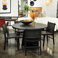 Dale Black/Natural Dining Chair - Ornate Home