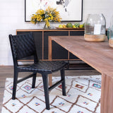 Dale Black/Natural Dining Chair - Ornate Home