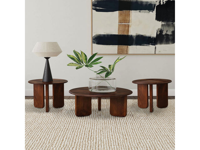 Dale Brown 3-piece Solid Wood Coffee and End Table Set - Ornate Home