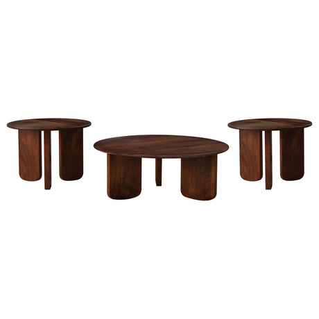 Dale Brown 3-piece Solid Wood Coffee and End Table Set - Ornate Home
