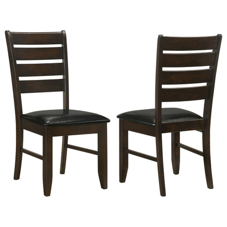 Dalila Cappuccino & Black Side Chairs (Set of 2) - Ornate Home