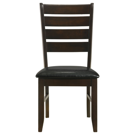 Dalila Cappuccino & Black Side Chairs (Set of 2) - Ornate Home