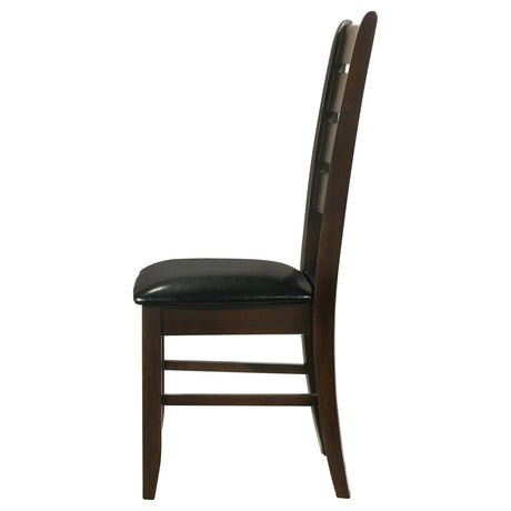 Dalila Cappuccino & Black Side Chairs (Set of 2) - Ornate Home
