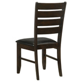 Dalila Cappuccino & Black Side Chairs (Set of 2) - Ornate Home