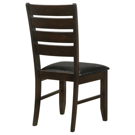 Dalila Cappuccino & Black Side Chairs (Set of 2) - Ornate Home
