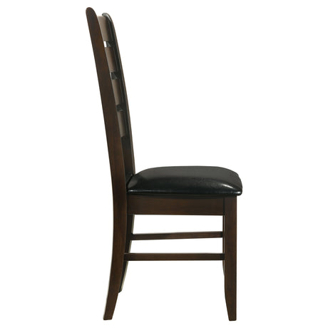 Dalila Cappuccino & Black Side Chairs (Set of 2) - Ornate Home