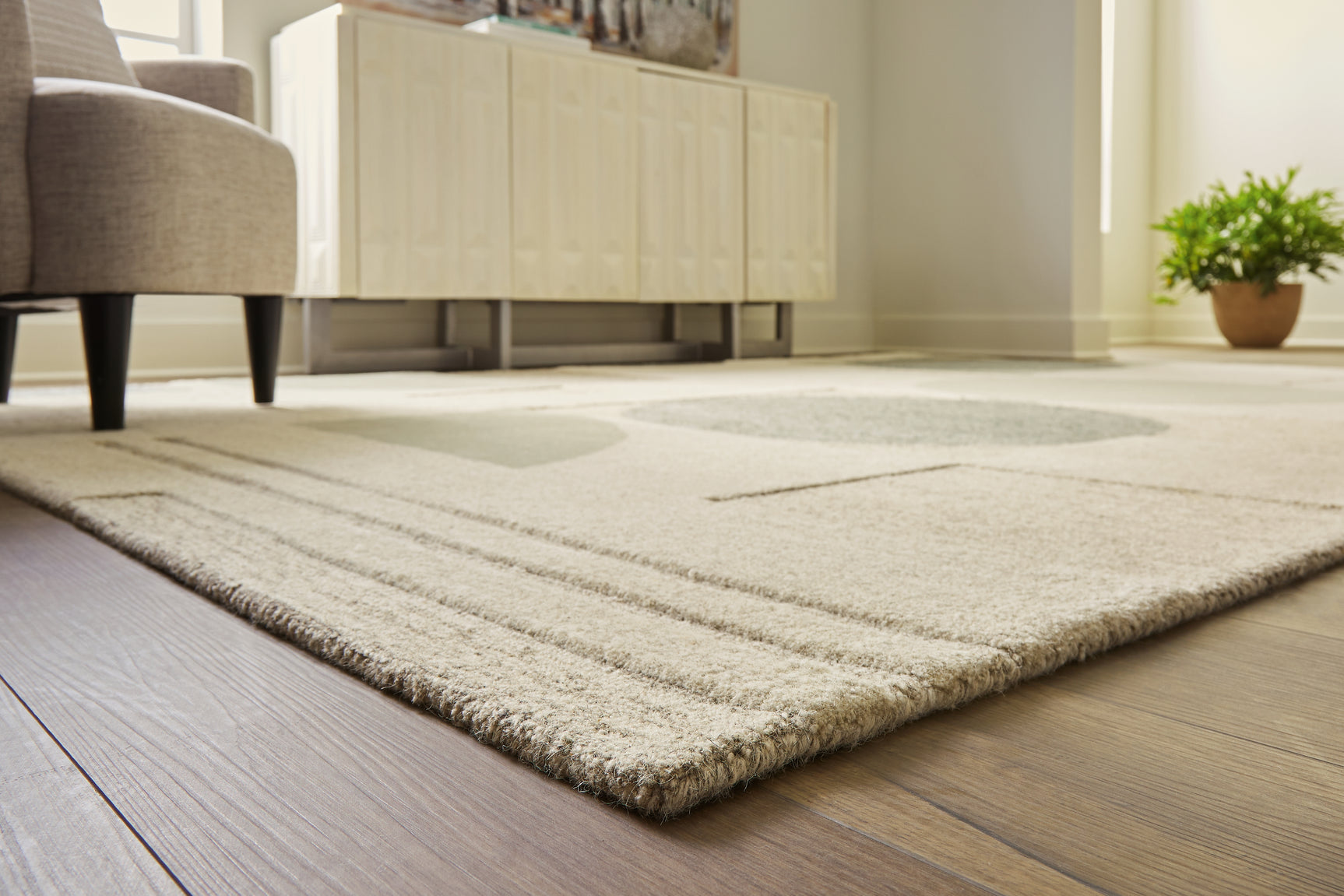 Dallane Linen/Blue/Green 8' x 10' Rug - Ornate Home