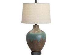 Dallas Blue/Tan Table Lamp - Ornate Home