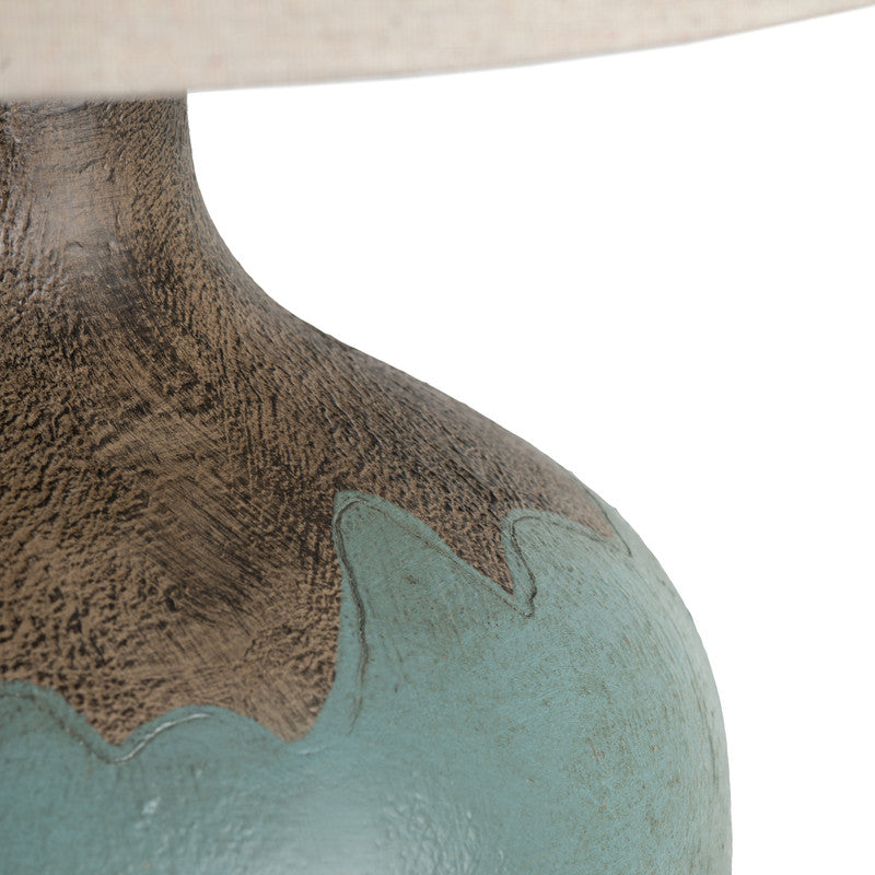 Dallas Blue/Tan Table Lamp - Ornate Home