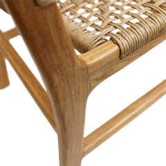 Dallas Natural Outdoor Dining Chair - Ornate Home