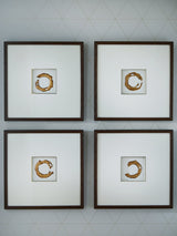 Dallbourne White/Gold Wall Art Set (Set of 4) (Online Special Price) - Ornate Home