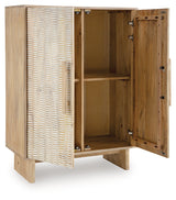 Dallinbury Natural/White Wash Accent Cabinet (Online Special Price) - Ornate Home