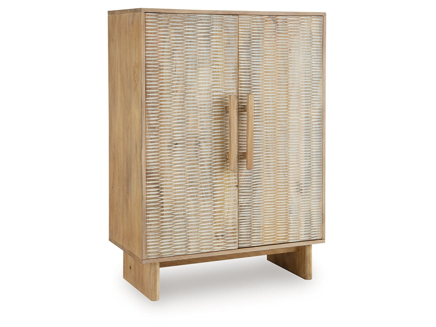 Dallinbury Natural/White Wash Accent Cabinet - Ornate Home