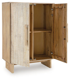 Dallinbury Natural/White Wash Accent Cabinet - Ornate Home