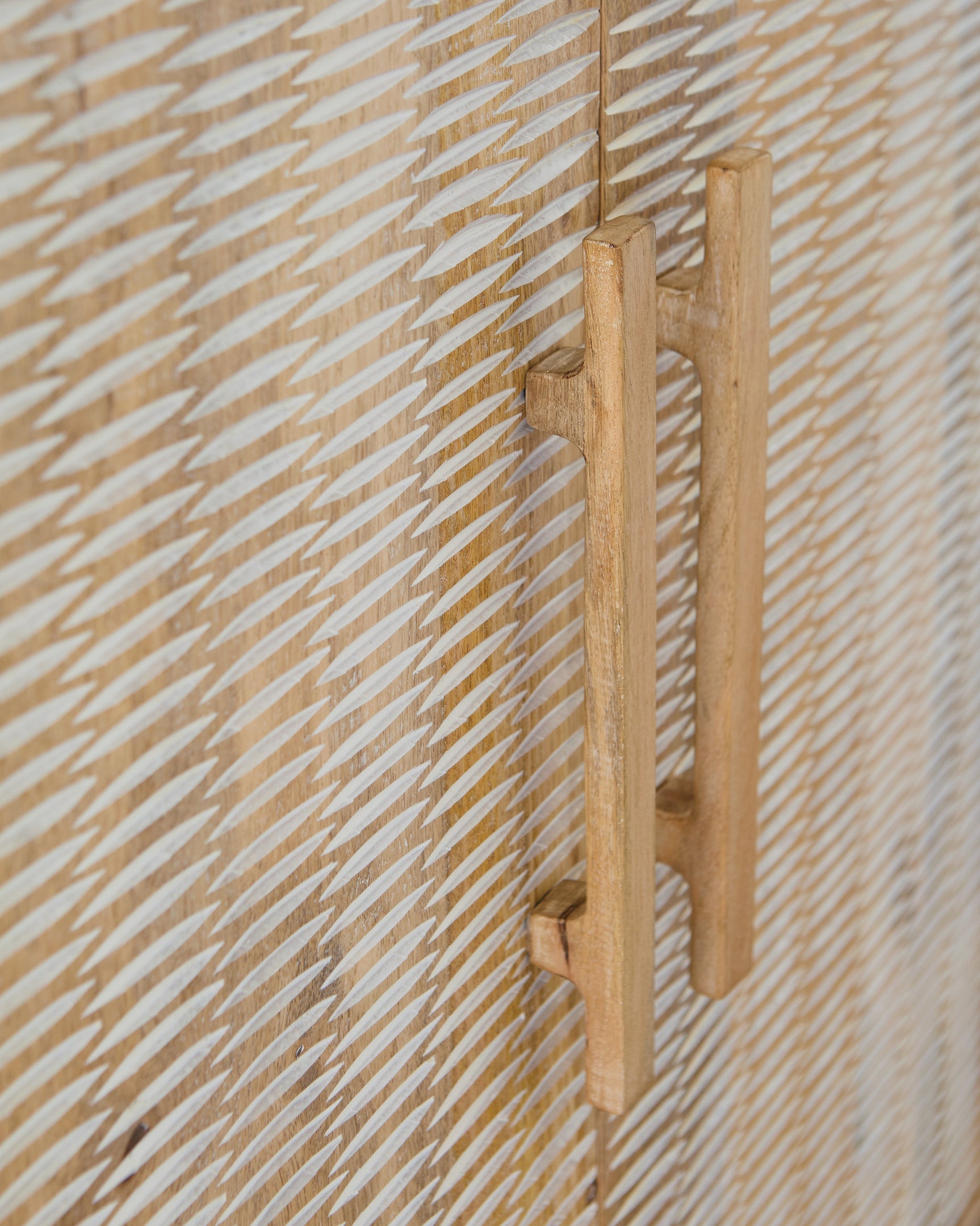 Dallinbury Natural/White Wash Accent Cabinet - Ornate Home