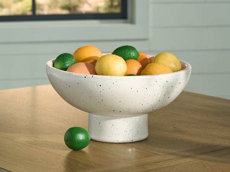 Dallinworth White/Black Bowl - Ornate Home