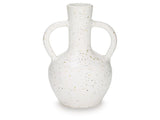 Dallinworth White/Black Vase (13.25" H) (Online Special Price) - Ornate Home