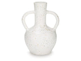 Dallinworth White/Black Vase (13.25" H) - Ornate Home