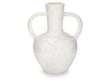 Dallinworth White/Black Vase (15" H) (Online Special Price) - Ornate Home