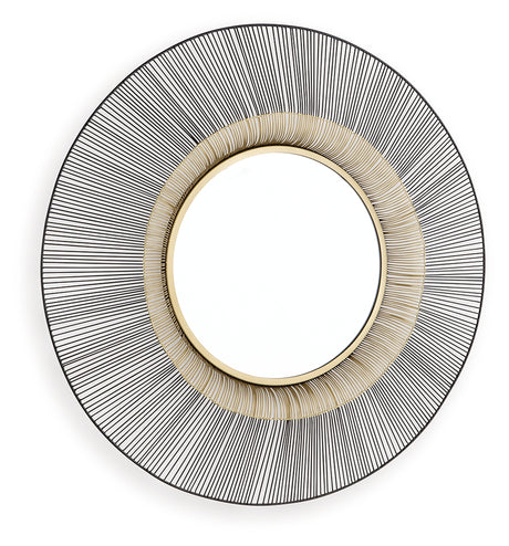 Dallmen Black/Gold Accent Mirror - Ornate Home