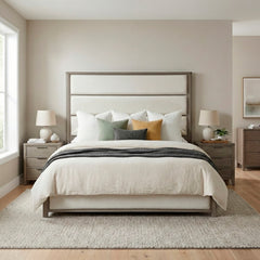 Dalston Brown Eastern King Bed - Ornate Home