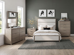 Dalston Brown Eastern King Bed - Ornate Home