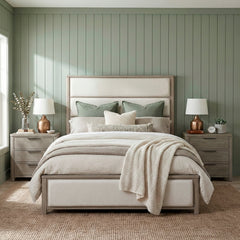Dalston Brown Queen Bed - Ornate Home
