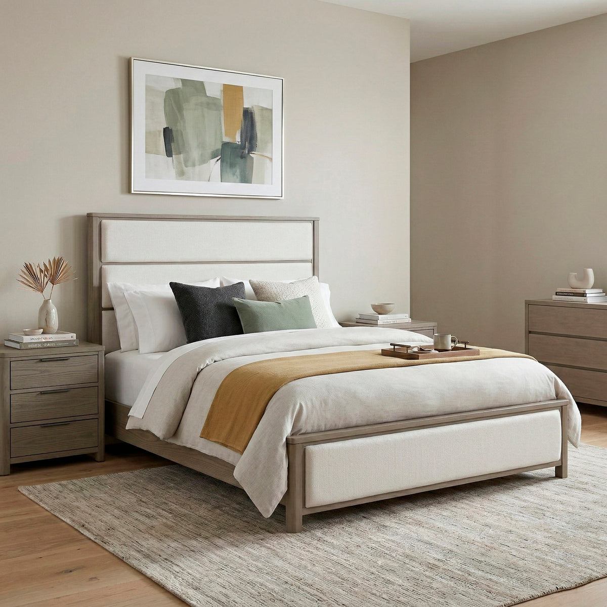 Dalston Brown Queen Bed - Ornate Home