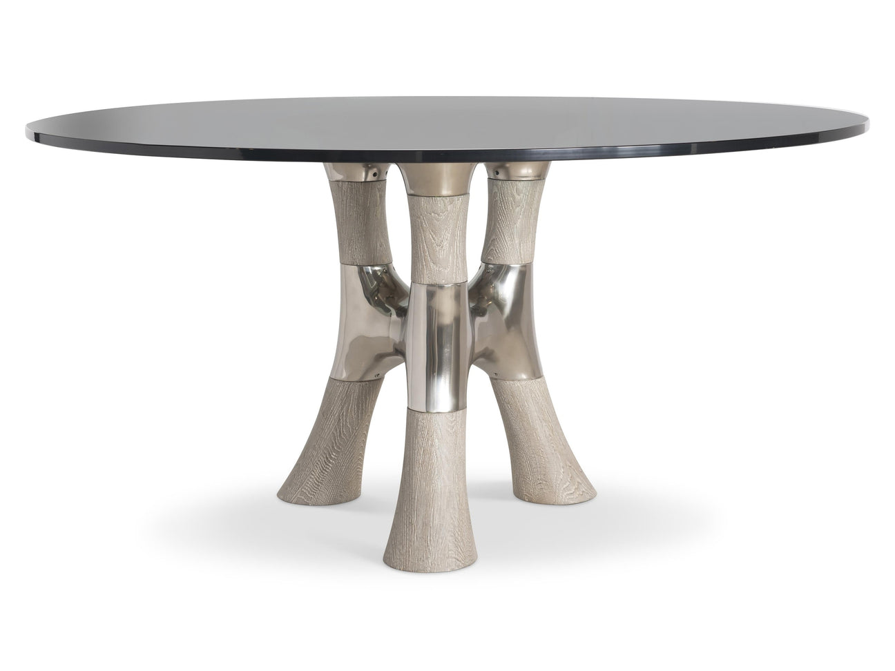 Dalton Light Bronze/Weathered Greige 54" Dining Table - Ornate Home