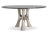 Dalton Light Bronze/Weathered Greige 54" Dining Table - Ornate Home