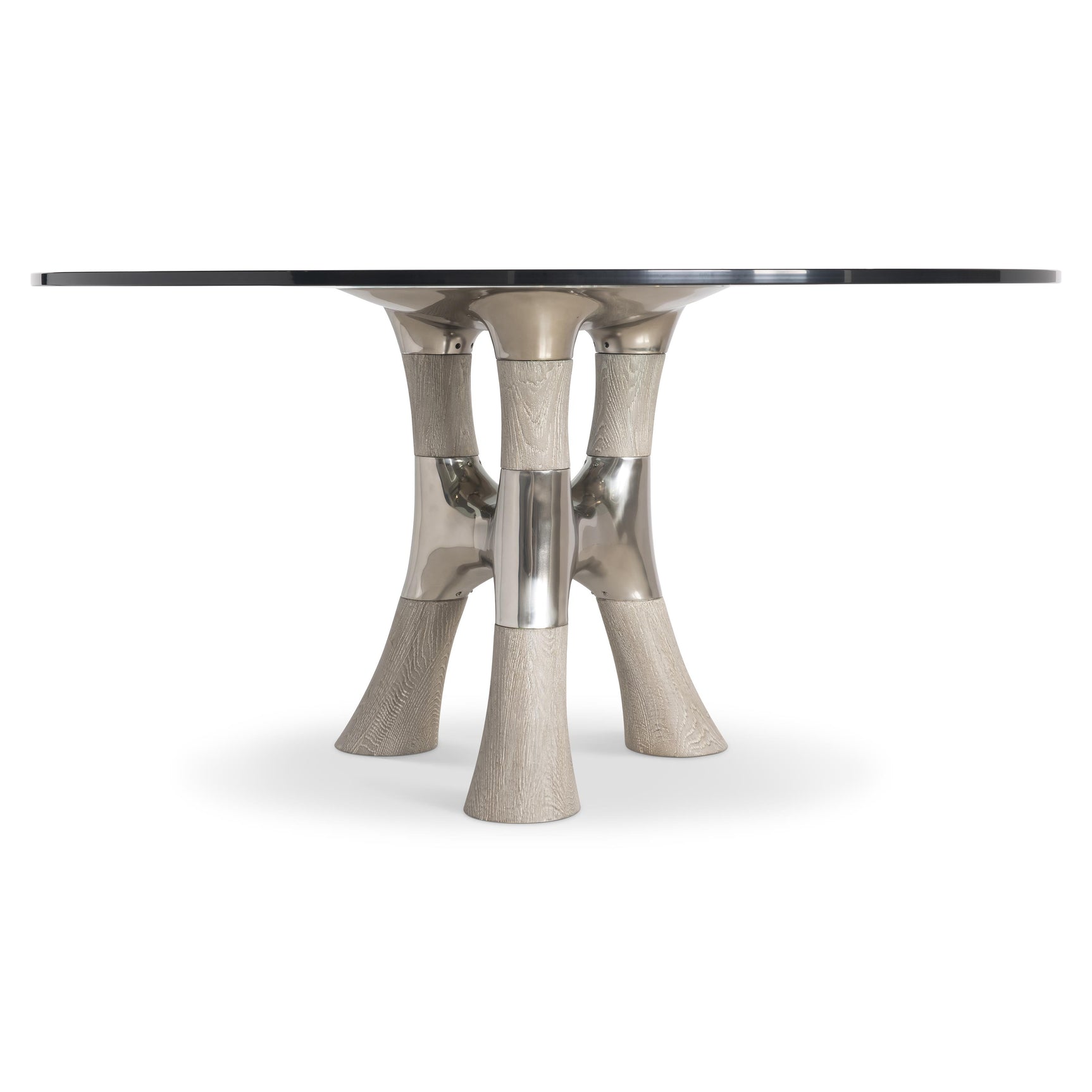 Dalton Light Bronze/Weathered Greige 54" Dining Table - Ornate Home