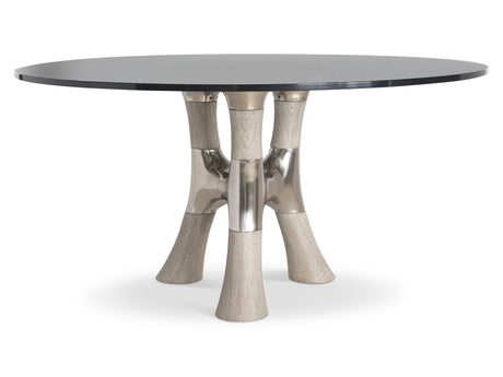 Dalton Light Bronze/Weathered Greige 60" Dining Table - Ornate Home