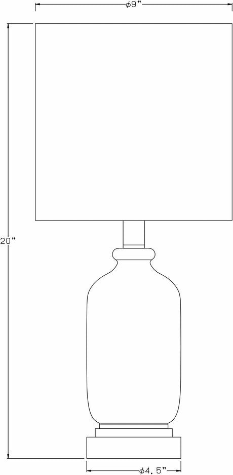 Dalvey Rustic Brown Cylindrical Table Lamp - Ornate Home