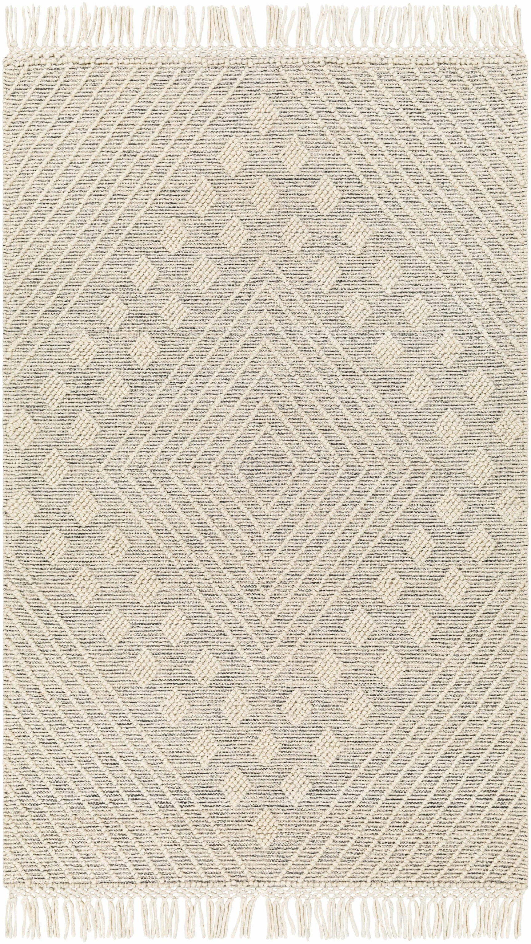 Dama Wool Rug with Tassels - Clearance - Ornate Home
